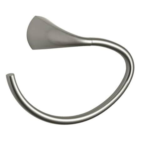 Overtime Mistos Towel Ring, Brushed Nickel Finish OV2060648
